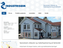 Tablet Screenshot of industrisom.no